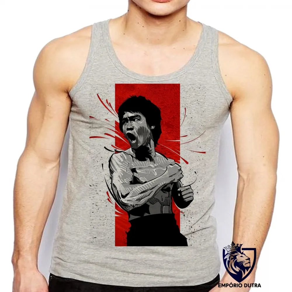 Camiseta Regata adulto ou infantil Bruce Lee