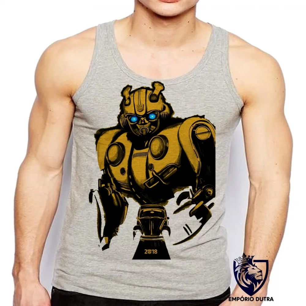 Camiseta Regata adulto ou infantil Bumblebee fusca transformers robo