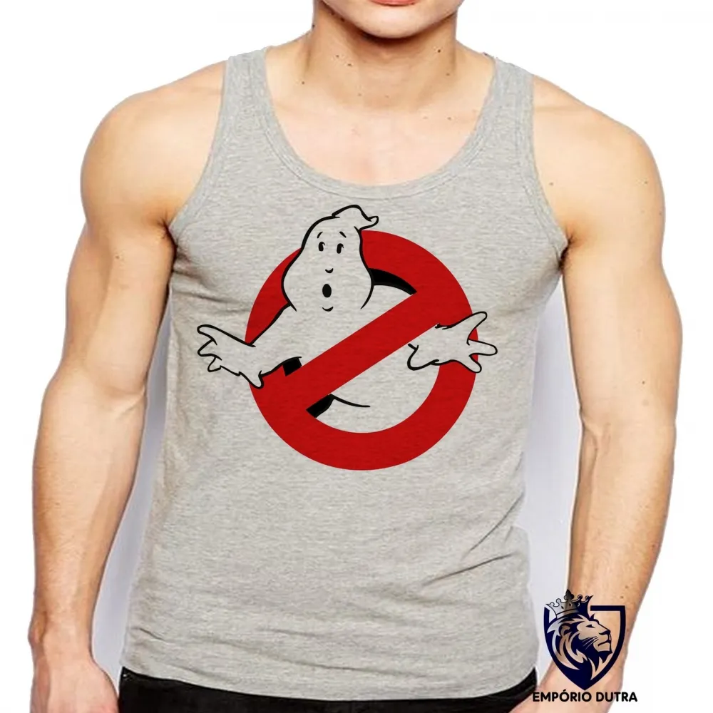 Camiseta Regata adulto ou infantil Caça Fantasmas ghost busters