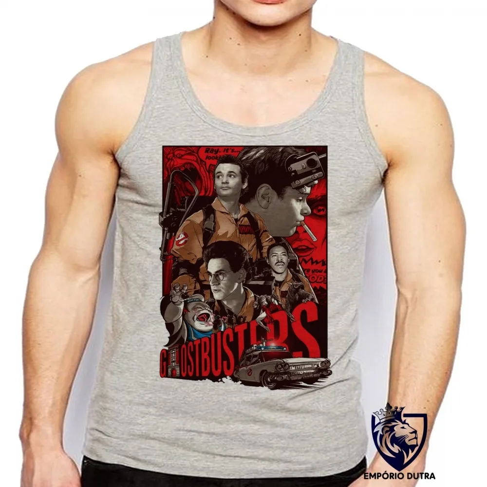 Camiseta Regata adulto ou infantil Caça Fantasmas post Ghostbusters Imagem