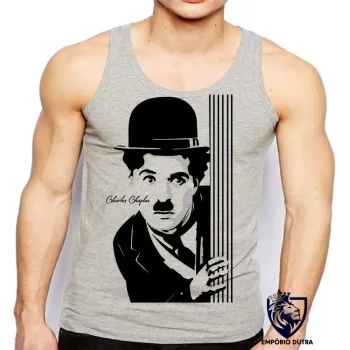 Camiseta Regata adulto ou infantil Charles Chaplin ator