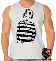 Camiseta Regata adulto ou infantil charlie chaplin ator antigo preso prisão - Foto 2