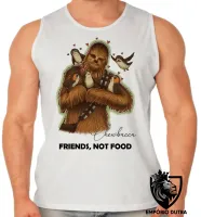 Camiseta Regata adulto ou infantil Chewbacca friends not food - Foto 2