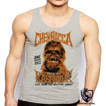 Camiseta Regata adulto ou infantil Chewbacca kashyk
