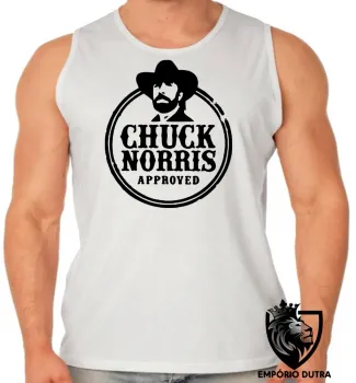 Camiseta Regata adulto ou infantil chuck norris aproved texas ranger america - Foto 2