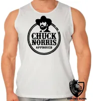 Camiseta Regata adulto ou infantil chuck norris aproved texas ranger america - Foto 2