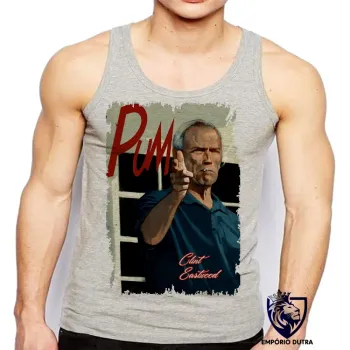 Camiseta Regata adulto ou infantil Clint Eastwood