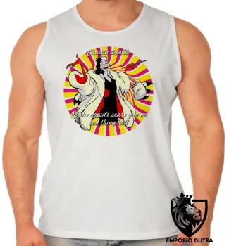 Camiseta Regata adulto ou infantil Cruella Deville 101 dalmatas if she - Foto 2