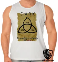 Camiseta Regata adulto ou infantil Dark the question is when - Foto 2