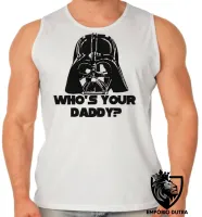 Camiseta Regata adulto ou infantil Darth vader daddy star wars - Foto 2