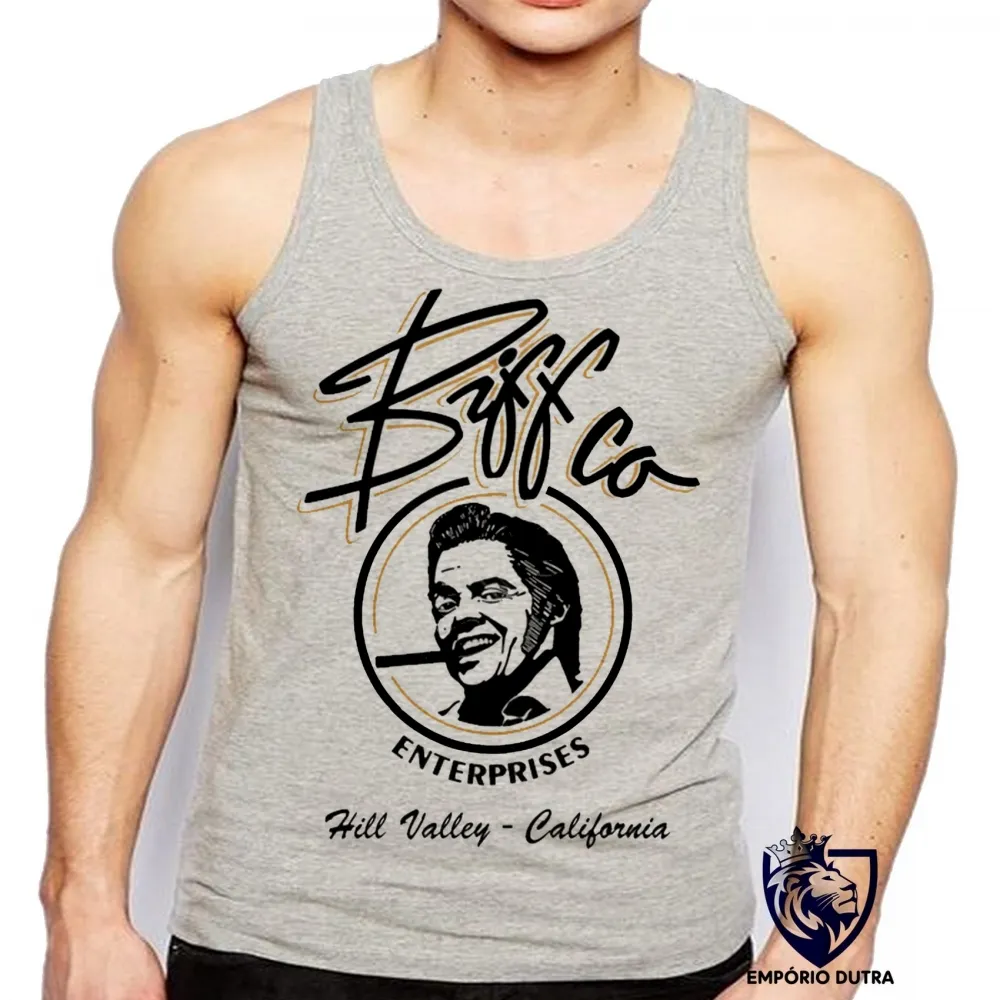 Camiseta Regata adulto ou infantil de volta futuro Biff co Imagem