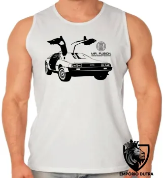 Camiseta Regata adulto ou infantil De volta para o futuro  DeLorean - Foto 2