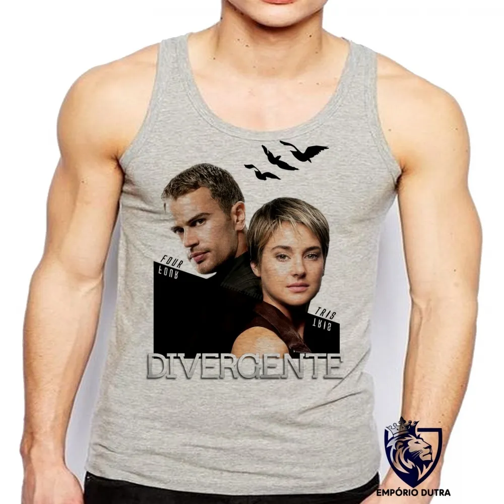 Camiseta Regata adulto ou infantil divergente insurgente convergente Imagem