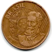 2001 - 25 Centavos - ERRO: Duplicação no Reverso - Moeda Brasil - Foto 2
