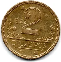 1942 - 2 Cruzeiros - Moeda Brasil