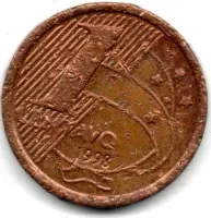 1998 - 1 Centavo - Moeda Brasil - C/ Danos