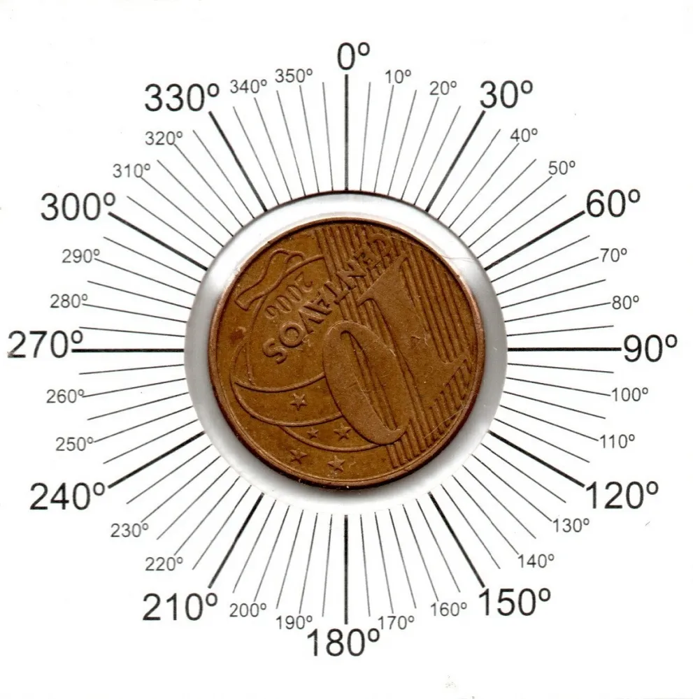 Numis Market - 2006 - 10 Centavos - ERRO: Reverso Invertido - Moeda Brasil
