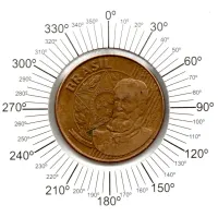 2004 - 25 Centavos - ERRO: Reverso Invertido - Moeda Brasil - Foto 2