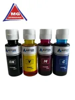 Kit 4 Refil tinta para Hp ink tank  preto, amarelo, magenta. azul, com 100 ml cada 