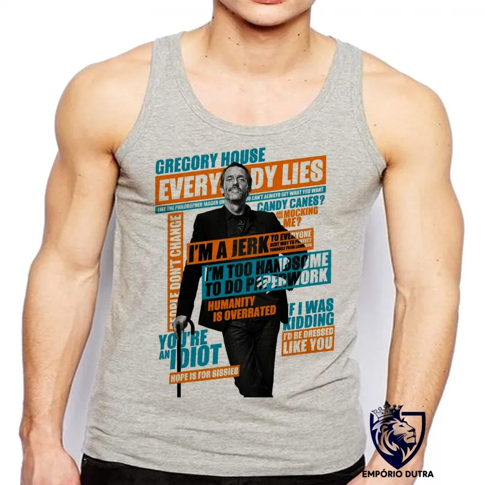 Camiseta Regata adulto ou infantil Dr House Gregory Imagem