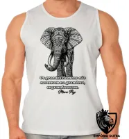 Camiseta Regata adulto ou infantil Elefante Mario Puzo escritor - Foto 2