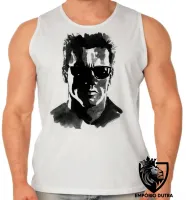 Camiseta Regata adulto ou infantil exterminador do futuro 2 terminator arnold schwarzenegger - Foto 2