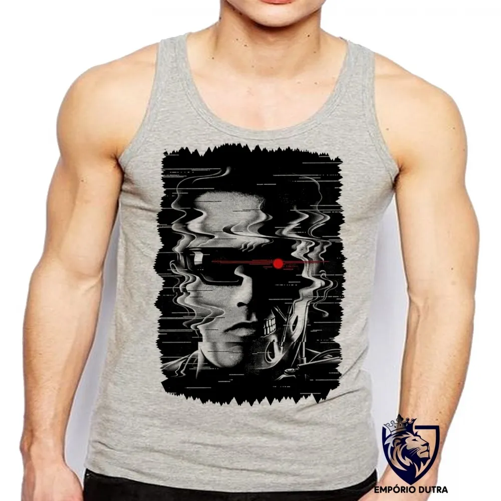 Camiseta Regata adulto ou infantil exterminador do futuro terminator 1984