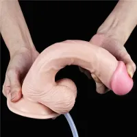 Pênis Ejaculador com Escroto, Ventosa 23 x 3,5cm Squirt Extreme Dildo - PE139 - Foto 3