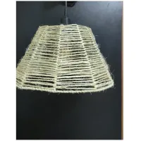Lustre Pendente De Sisal  Aramada 30cm Moderno - Foto 4