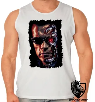 Camiseta Regata adulto ou infantil exterminador do futuro maquinas - Foto 2