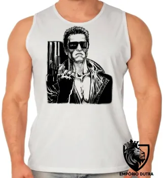 Camiseta Regata adulto ou infantil exterminador futuro arnold schwarzenegger - Foto 2