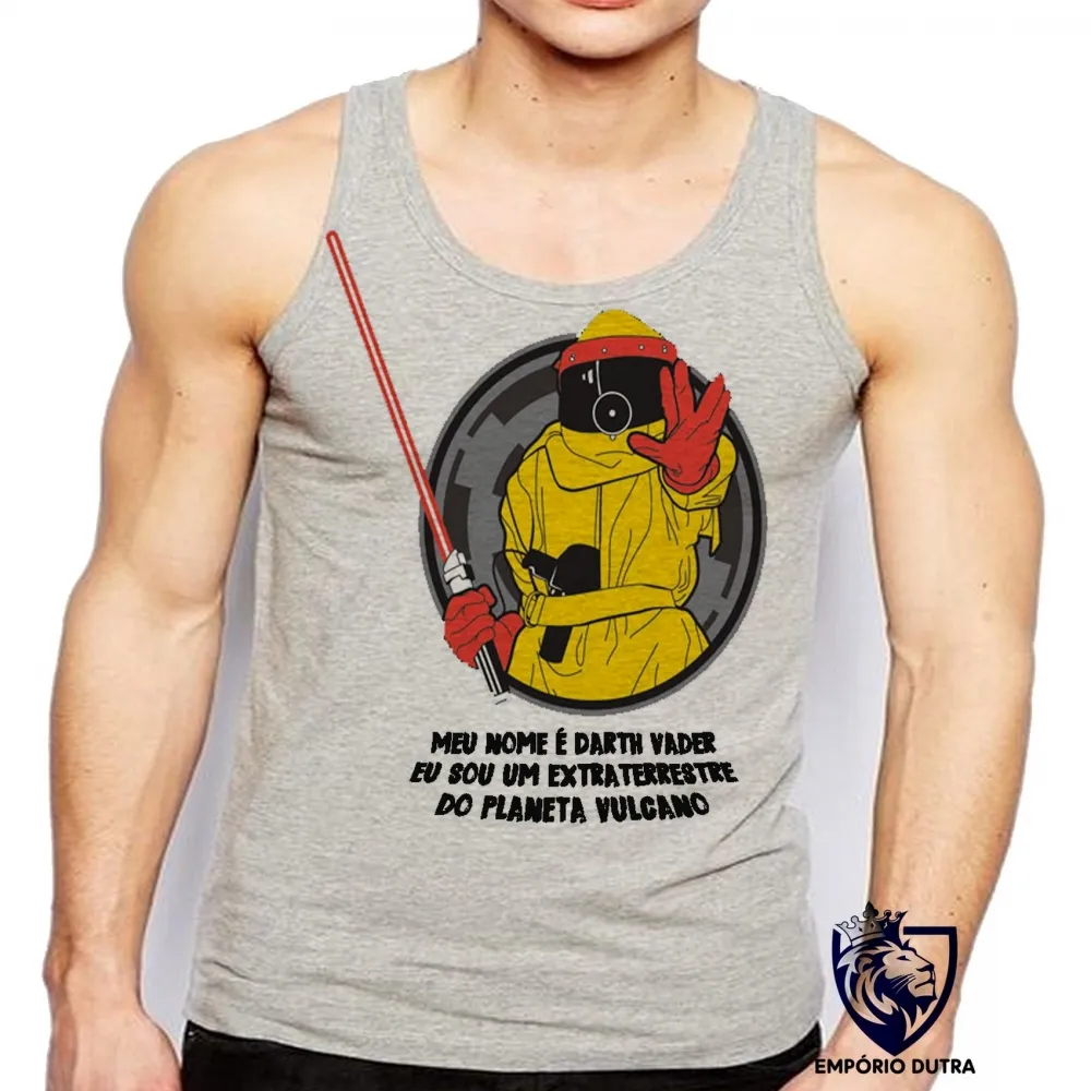 Camiseta Regata adulto ou infantil de volta futuro extraterrestre darth vulcano Imagem