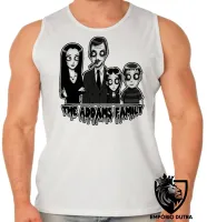 Camiseta Regata adulto ou infantil familia addams personagens serie terror - Foto 2