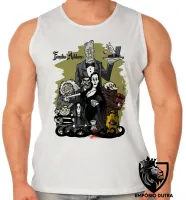 Camiseta Regata adulto ou infantil Família Addams pintura seriado - Foto 2