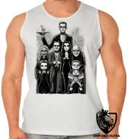 Camiseta Regata adulto ou infantil Familia addams terror comedia engraçado - Foto 2