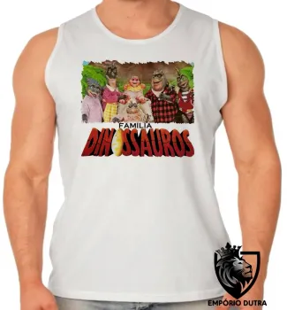 Camiseta Regata adulto ou infantil Família Dinossauro baby dino - Foto 2