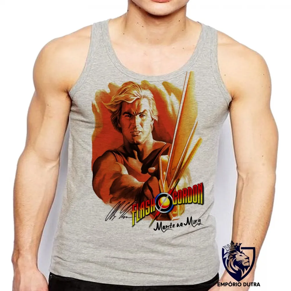Camiseta Regata adulto ou infantil Flash Gordon morte ao ming Imagem