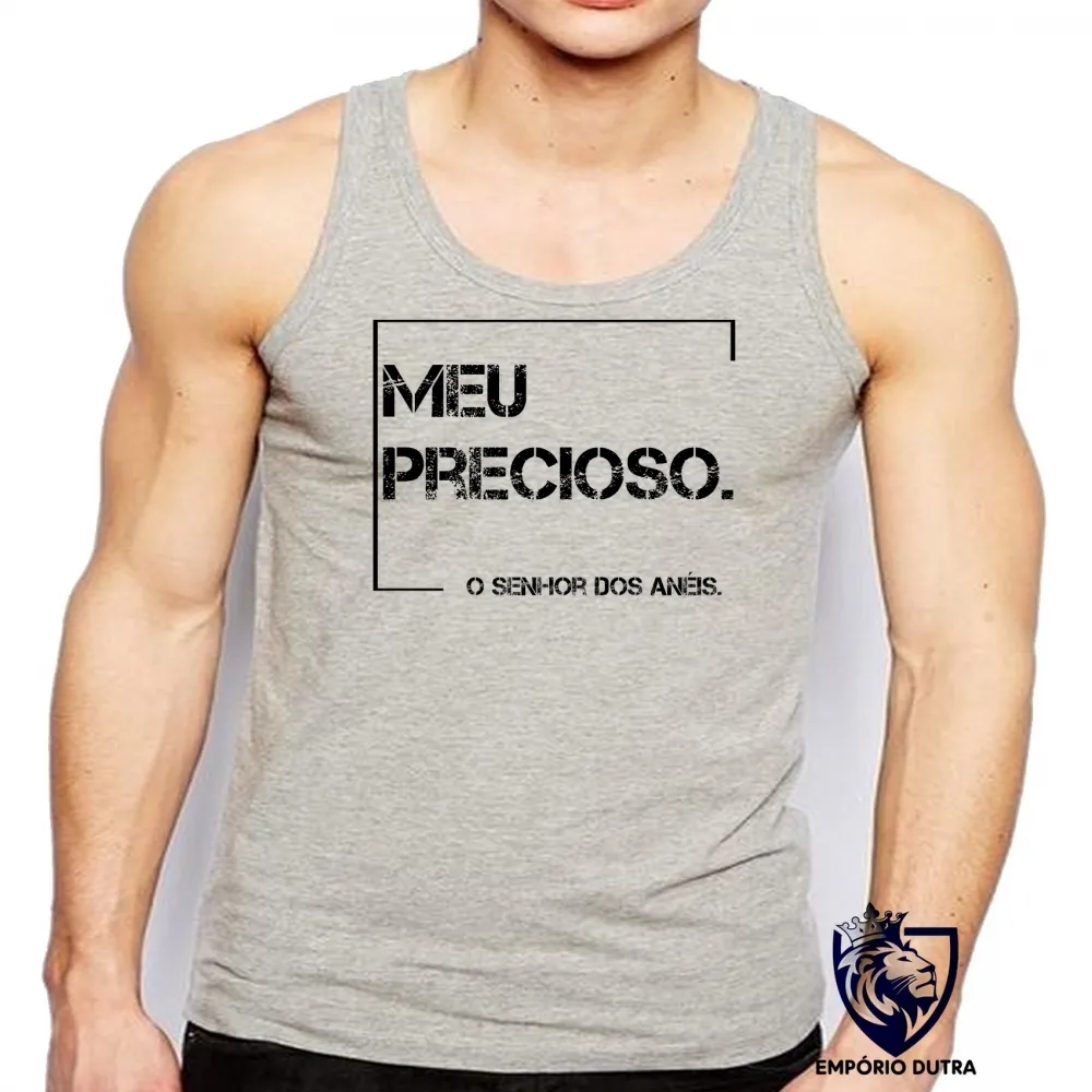 Camiseta Regata adulto ou infantil Frase filme senhor dos aneis meu precioso