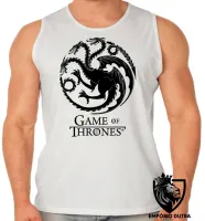 Camiseta Regata adulto ou infantil Game of Thrones dragão serie - Foto 2