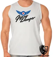 Camiseta Regata adulto ou infantil Gipsy Danger robo circulo de fogo - Foto 2