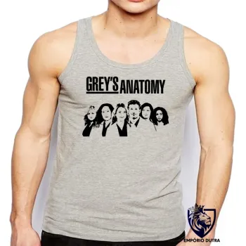 Camiseta Regata adulto ou infantil Greys Anatomy seriado medico
