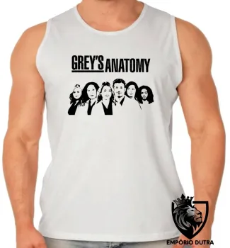 Camiseta Regata adulto ou infantil Greys Anatomy seriado medico - Foto 2