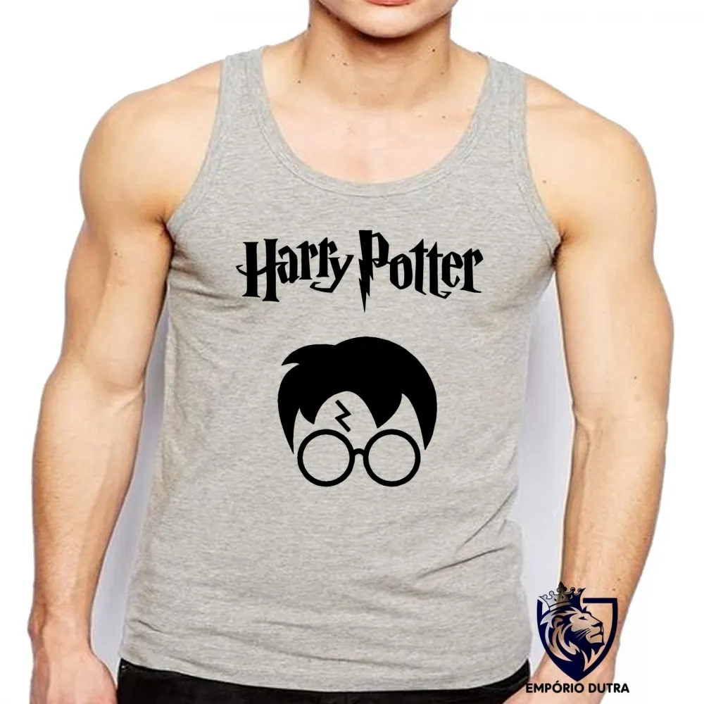 Camiseta Regata adulto ou infantil Harry potter bruxo magico varinha filme Imagem