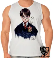 Camiseta Regata adulto ou infantil Harry Potter criança bruxo magico joven - Foto 2