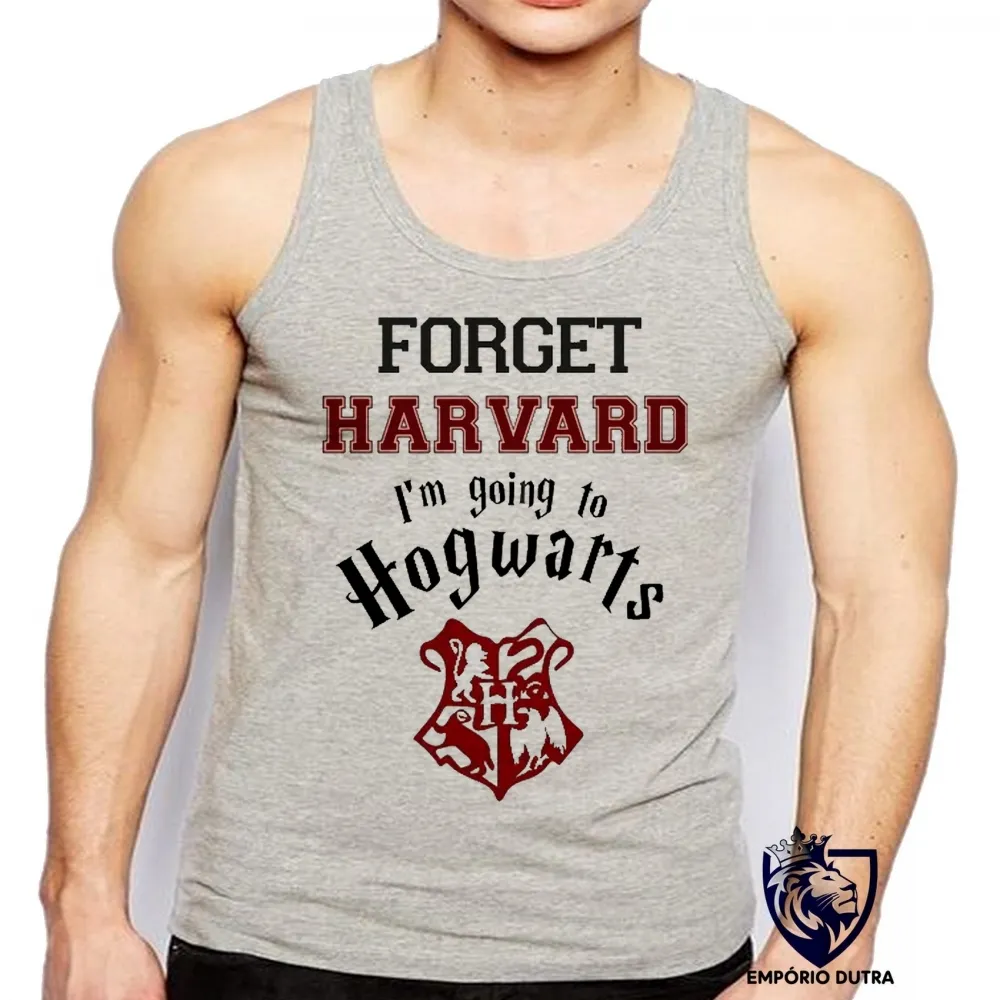 Camiseta Regata adulto ou infantil harry potter hogwarsts harvard forget Imagem