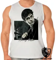 Camiseta Regata adulto ou infantil Harry Potter varinha - Foto 2