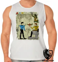 Camiseta Regata adulto ou infantil hieróglifos Star Trek - Foto 2