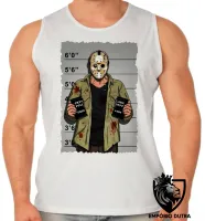 Camiseta Regata adulto ou infantil Jason Voorhees vilão terror filme - Foto 2