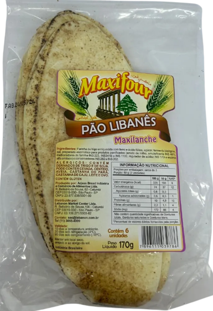 PÃO MAXILANCHE MAXIFOUR C/6UN 170G