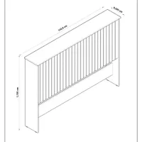 Cabeceira Casal Detroit 1.44 - Foto 5